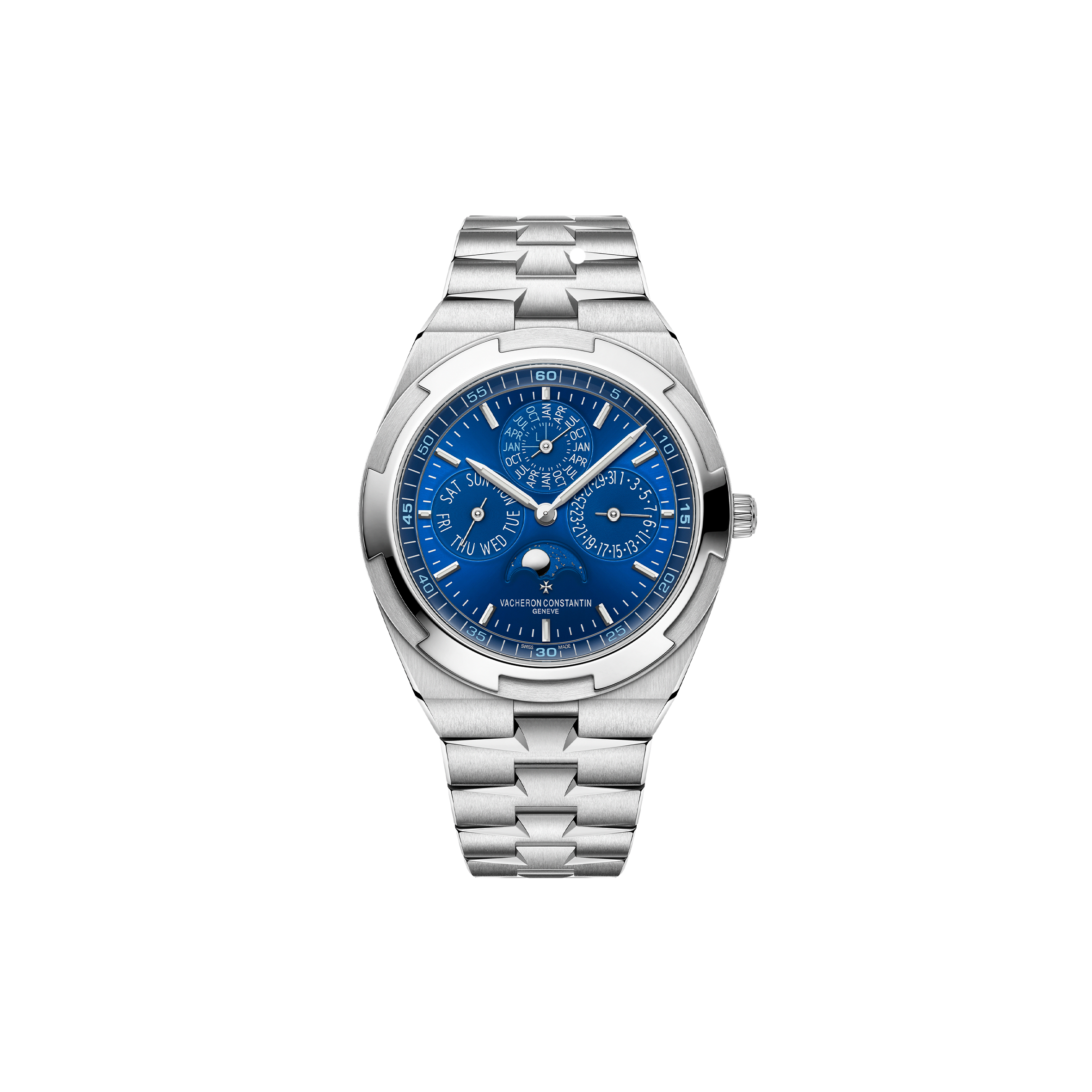 vacheron Co*sta*t*n overseas perpetual calendar ultra-thin 41.5 mm white gold watch 4300v/220g-b945